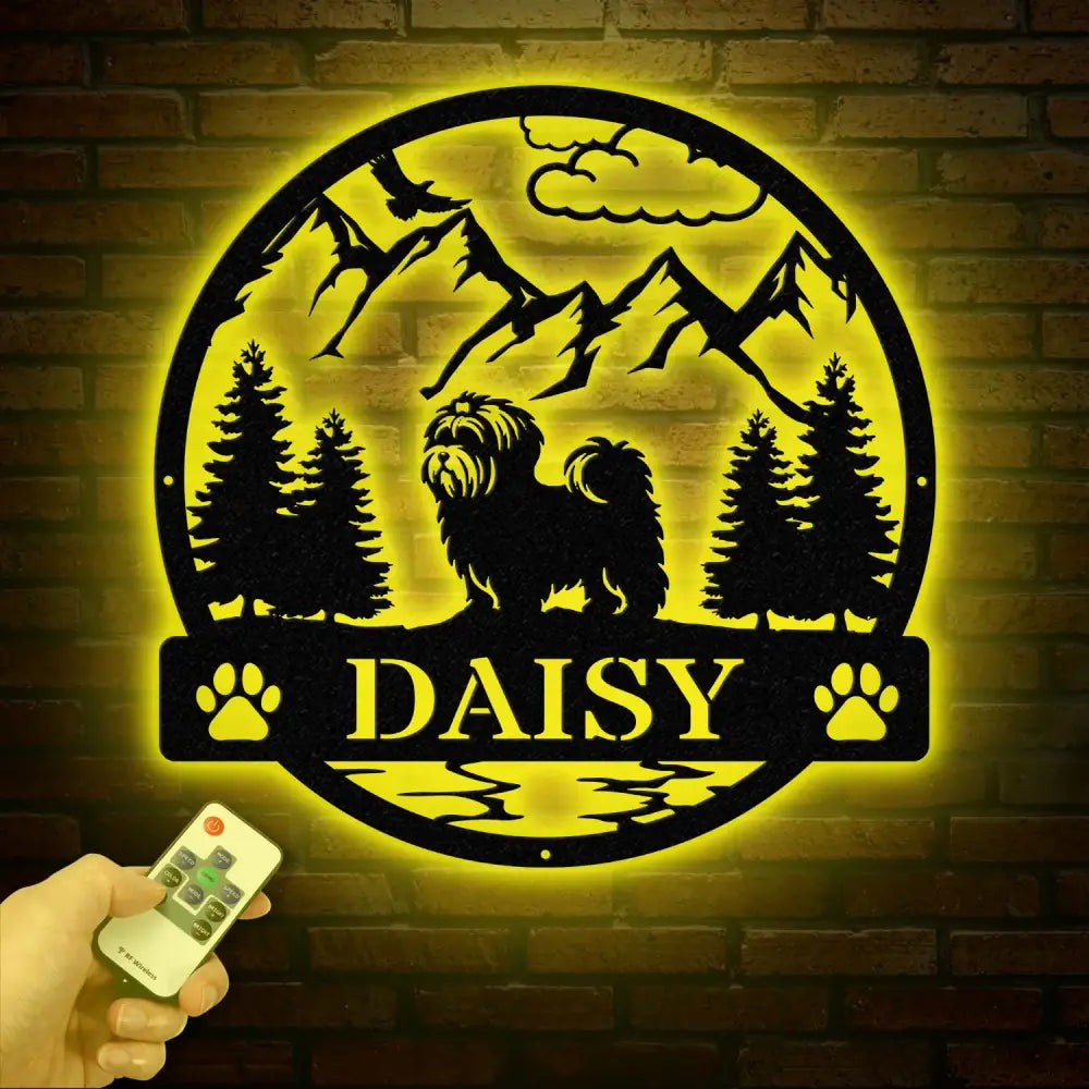 Havanese Metal Sign Custom Dog Name Sign Dog Memorial Gift Havanese Wall Decor Dog Lovers Wall Art Pet Lover Gift Dog