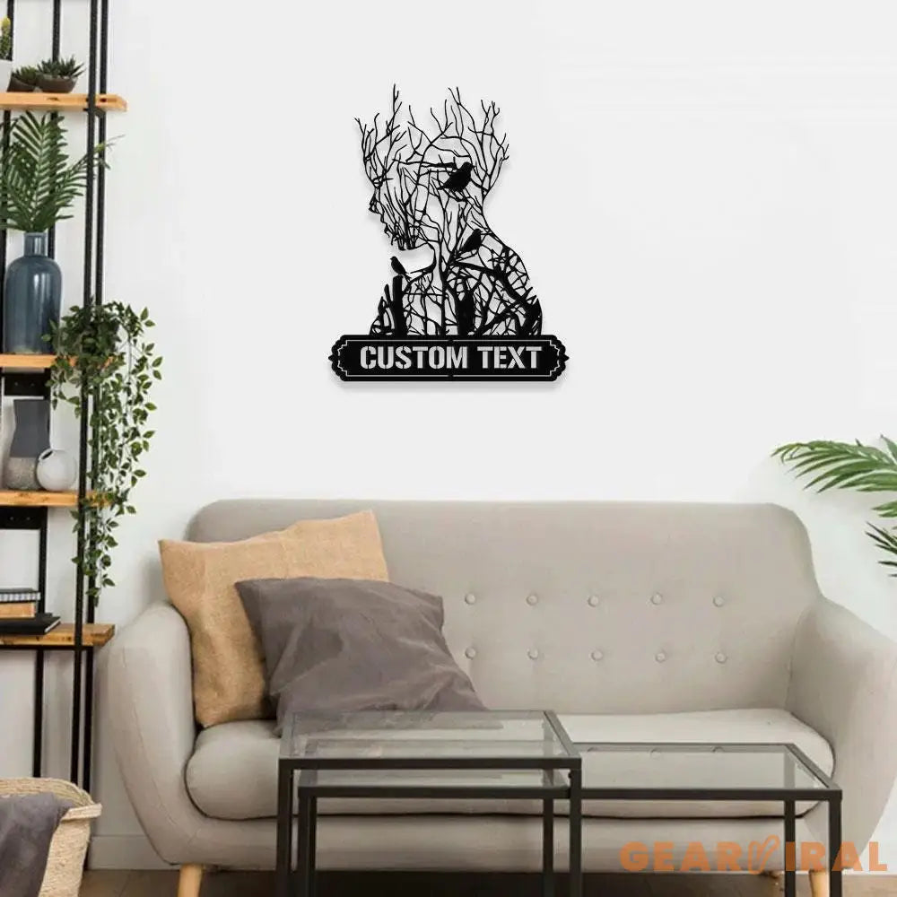Healing Tree metal wall art Tree symbol wall decor Tree Metal LED sign Family Name Sign Tree Wall art Living Room Sign
