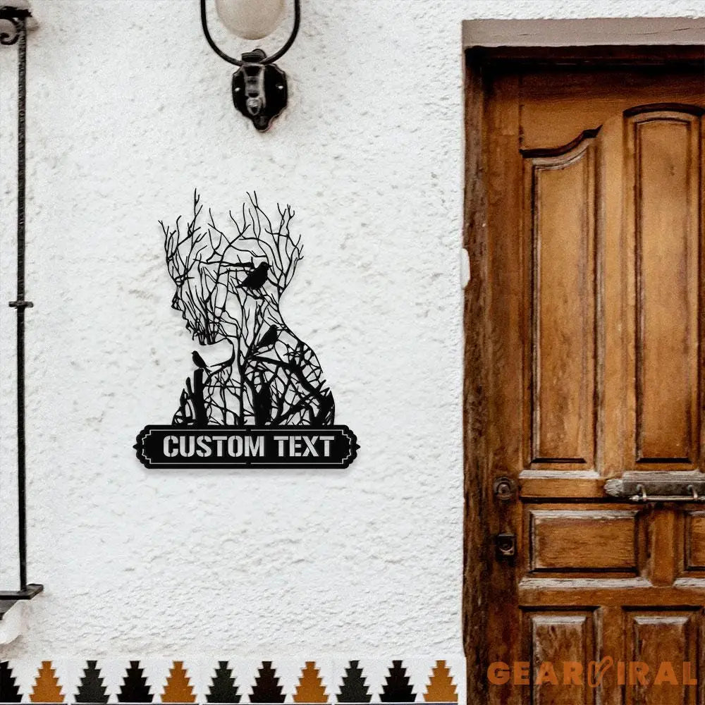 Healing Tree metal wall art Tree symbol wall decor Tree Metal LED sign Family Name Sign Tree Wall art Living Room Sign