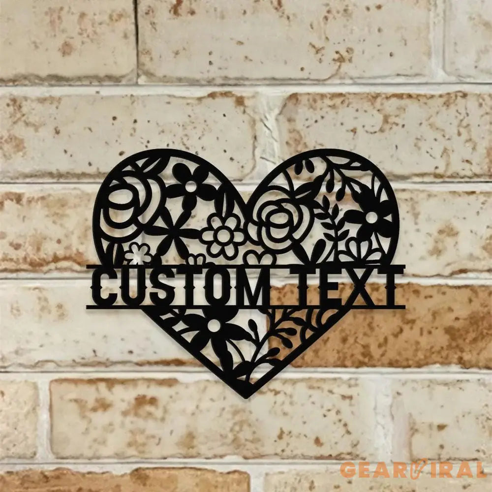 Heart Family Name Monograms Name Metal Sign Personalized Name Led Sign Outdoor Door Decor Heart Wall Art Perfect Gift