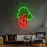 Heart Marijuana LED Neon Sign Light Pop Art