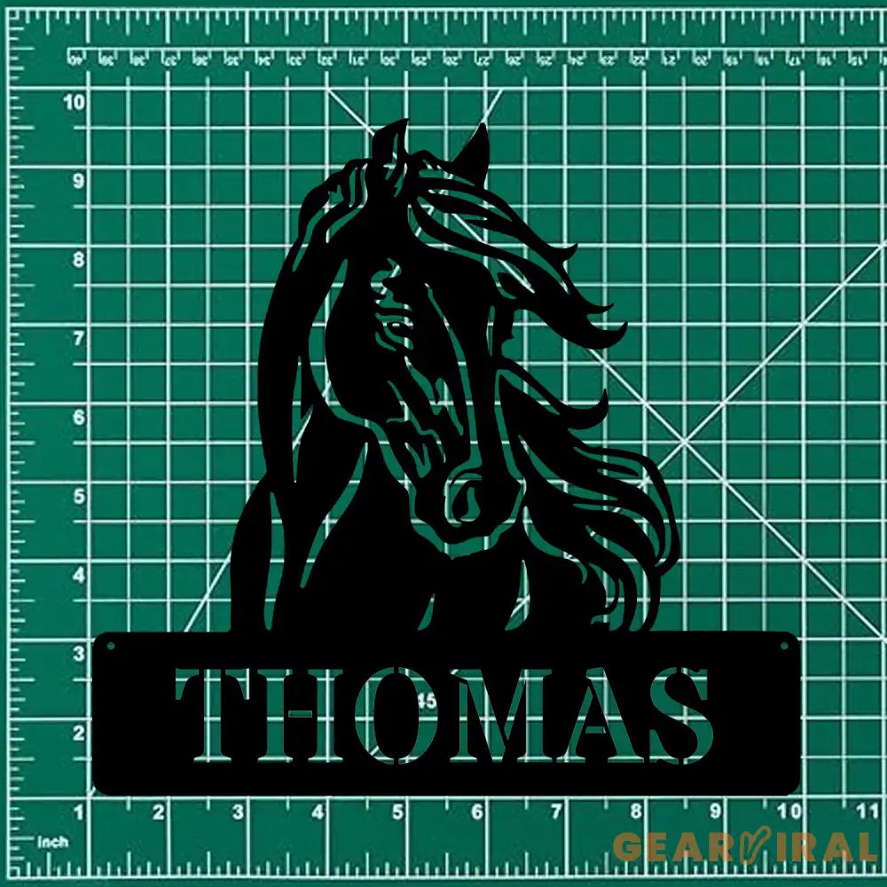 Horse Metal Sign Personalized Family Name Led Sign Outdoor Door Decor Wall Art ustom Horse Farm Name Sign Housewarming