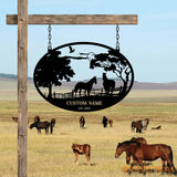 Horse Ranch Sign - Metal Farm Sign - Ranch Sign - Farm Sign | GearViral