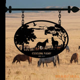 Horse Ranch Sign - Metal Farm Sign - Ranch Sign - Farm Sign | GearViral