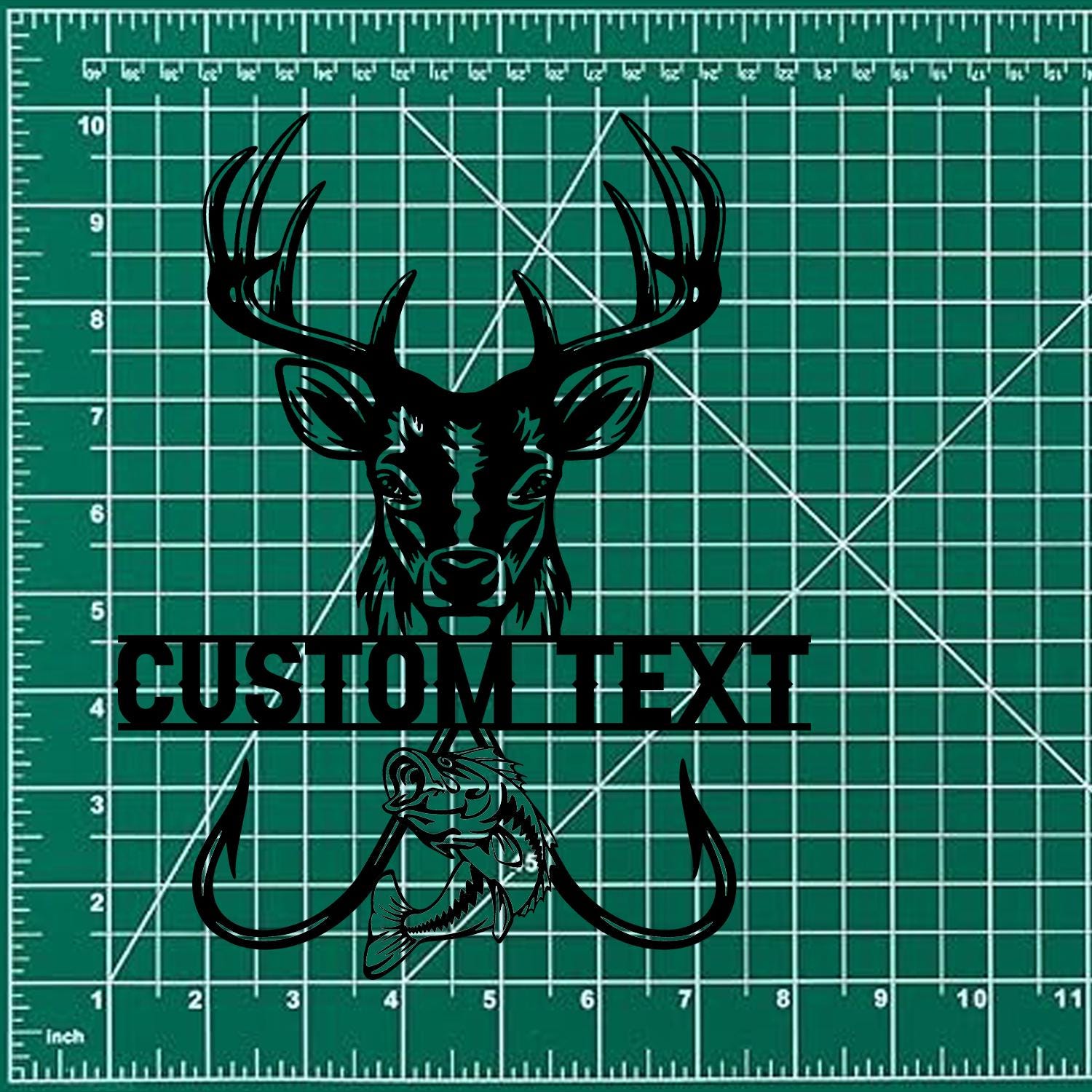 Hunting and Fishing Metal Sign, Personalized Family Name Led Metal Sign, Outdoor Door Decor, Address Wall Art, Perfect Gift for Housewarming