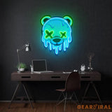Ice Head Bear Led Neon Acrylic Artwork