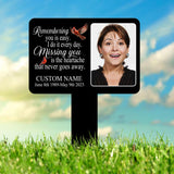 Custom Photo Grave Marker, Temporary Grave Marker With Photo, Outdoor Memorial Plaque, Sympathy Plaque, Remembrance Plaque