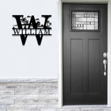 Personalized Beach View Metal Letter and Name Sign, Wall Monogram Sign, Outdoor Metal Sign, Beach House Sign, housewarming gifts