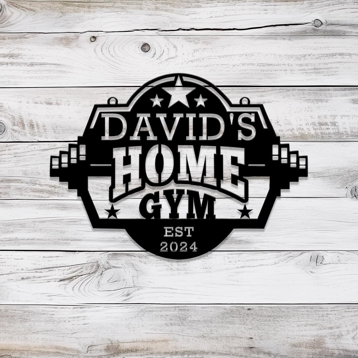 Custom Name Metal Home Gym Sign with Led Light, Metal Gym Sign, Cross Fit Sign, Fitness Decor, Gymer Gifts, Gift for Dad