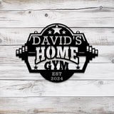 Custom Name Metal Home Gym Sign with Led Light, Metal Gym Sign, Cross Fit Sign, Fitness Decor, Gymer Gifts, Gift for Dad