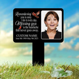 Custom Photo Grave Marker, Temporary Grave Marker With Photo, Outdoor Memorial Plaque, Sympathy Plaque, Remembrance Plaque