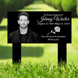 Custom Photo Grave Marker, Temporary Grave Marker With Photo, Outdoor Memorial Plaque, Sympathy Plaque, Remembrance Plaque