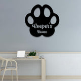 Pet Name Metal Sign, Personalized Dog Wall Sign, Dog House Name Plaque, Pet DÃ©cor, Custom Dog Name Sign, Kennel Nameplate