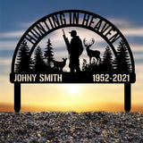 Custom Deer Hunting Memorial Stake, Personalized Hunting Memorial Plaque, Loss of Loved One, Hunter Loss, Grave Marker, Dad Lost