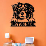 Custom Metal Australian Shepherd Sign, Australian Shepherd Family Name Gift, Gift For Dog Lover, Dog Monogram Metal Sign, Dog Mom Gifts