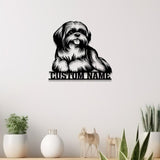 Custom Metal Shih Tzu Sign with Led Light, Shih Tzu Family Name Gift, Gift For Dog Lover, Dog Monogram Metal Sign, Dog Mom Gifts