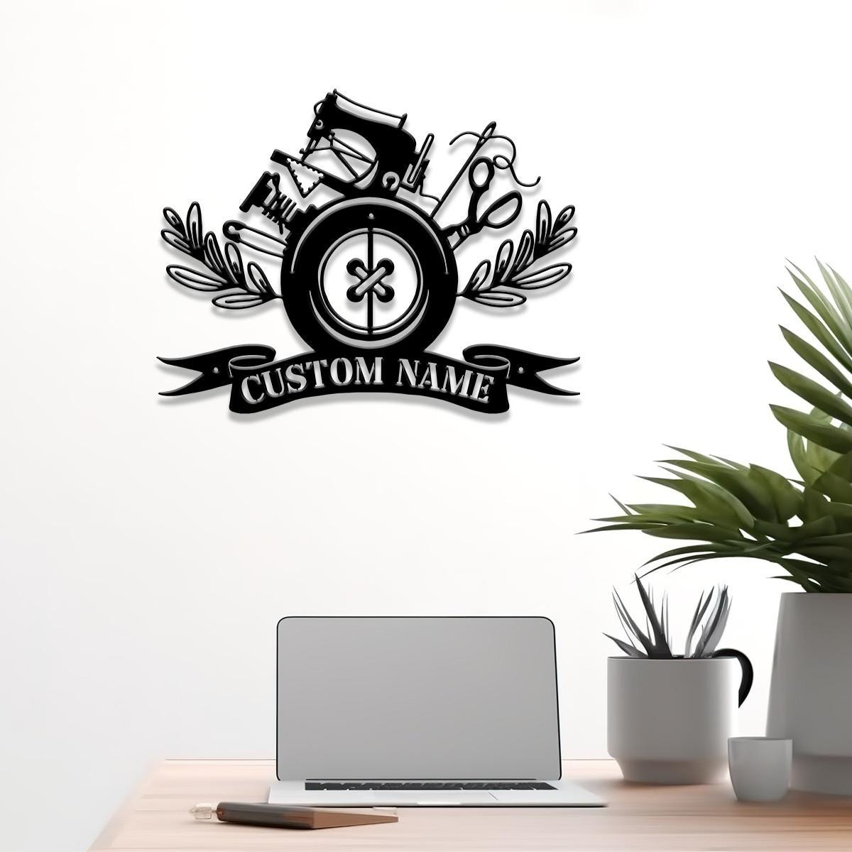 Personalized Sewing Room Metal Sign with Led Light, Craft Sign Decor, Craft Quilting Sign, Art Room Decor, Sewing Hobby Sign, Gift for Mom