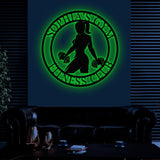 Custom Name Metal Fitness Club Sign with Led Light, Women's Fitness Sign, Metal Gym Sign, Home Gym Art, Signs for Workout Room, Gift for Her