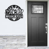 Custom Safari Animals Name Sign, Metal Safari Sign, Metal Wall Art, Safari Nursery Decor, Animal Name Sign, Kid's Nursery Decor