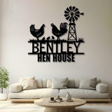 Custom Metal Signs, Chicken Coop Sign, Personalized Chicken Farm Sign, Farm Coop Sign, Family Name Chicken Coop Sign, Hen House Sign
