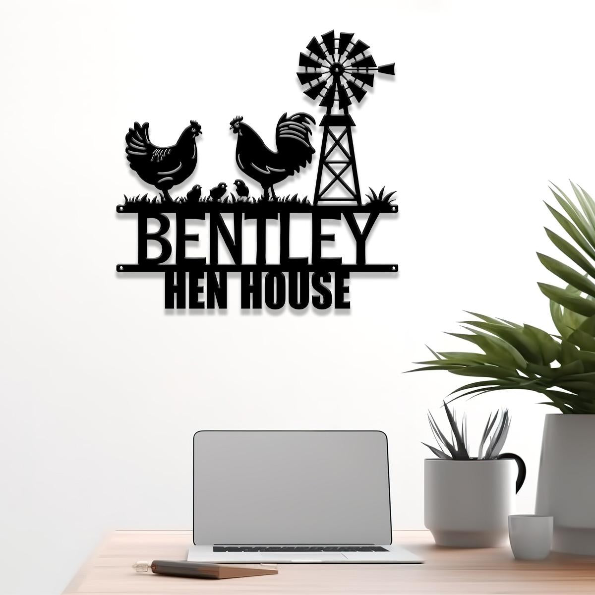 Custom Metal Signs, Chicken Coop Sign, Personalized Chicken Farm Sign, Farm Coop Sign, Family Name Chicken Coop Sign, Hen House Sign