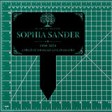 Personalized Memorial Metal Plaque: Custom name & dates for a heartfelt garden marker. A touching sympathy gift to honor and remember