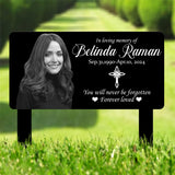 Custom Photo Grave Marker, Temporary Grave Marker With Photo, Outdoor Memorial Plaque, Sympathy Plaque, Remembrance Plaque