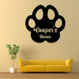 Pet Name Metal Sign, Personalized Dog Wall Sign, Dog House Name Plaque, Pet DÃ©cor, Custom Dog Name Sign, Kennel Nameplate