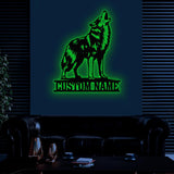 Custom Metal Great Dane Sign with Led Light, Great Dane Dog Name Gift, Gift For Dog Lover, Dog Monogram Metal Sign, Dog Mom Gift