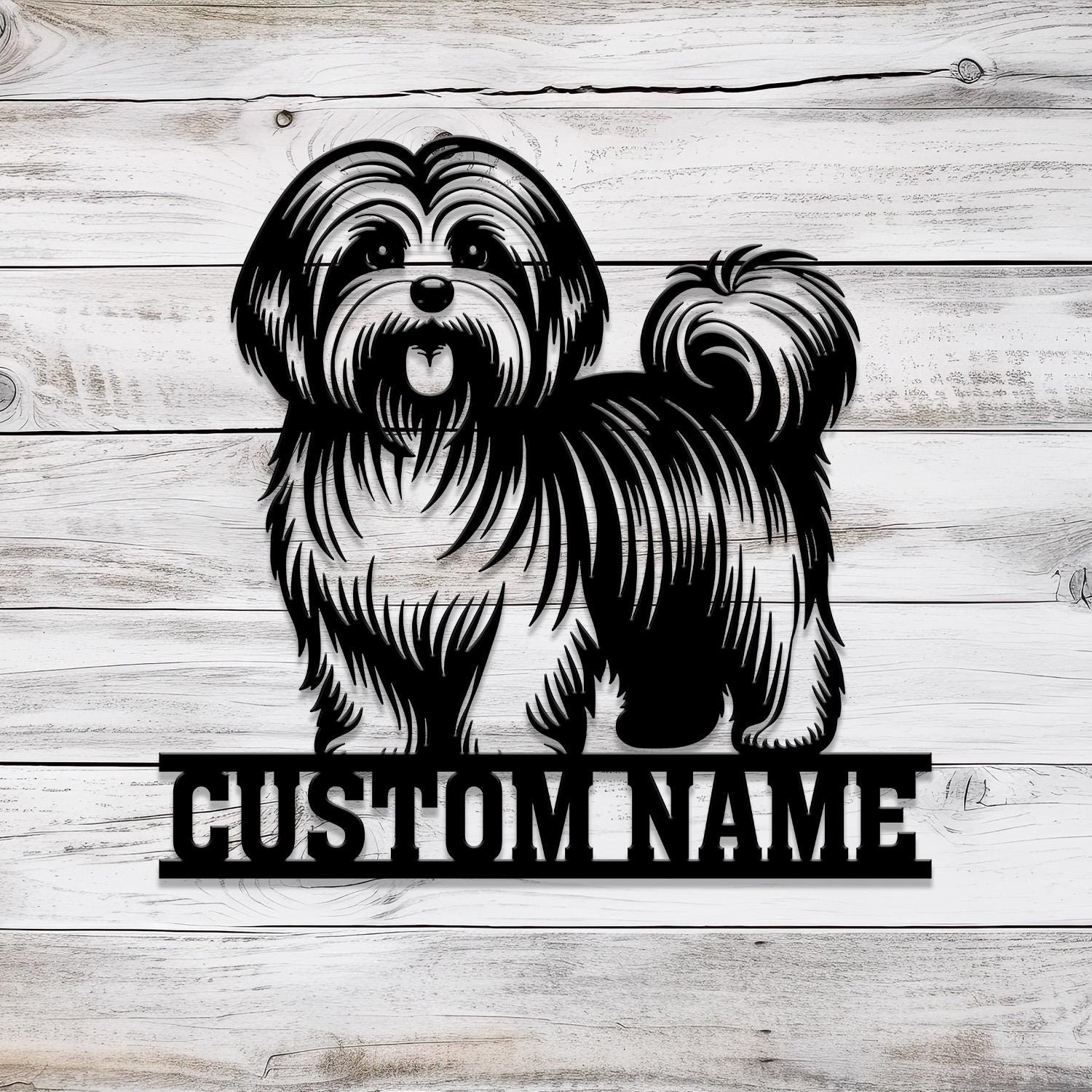 Custom Metal Havanese Sign, Havanese Family Name Gift, Gift For Dog Lover, Dog Monogram Metal Sign, Dog Mom Gifts, Havanese Lovers Gift