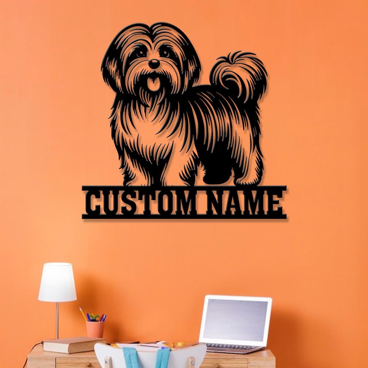 Custom Metal Havanese Sign, Havanese Family Name Gift, Gift For Dog Lover, Dog Monogram Metal Sign, Dog Mom Gifts, Havanese Lovers Gift
