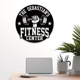 Custom Name Metal Fitness Center Sign with Led Light, Metal Gym Sign, Home Gym Sign, Cross Fit Sign, Gymer Gifts, Gift for Dad