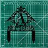 Personalized Garden Stake Sign - Custom Last Name Monogram. Perfect for birthdays, anniversaries, or housewarmings.