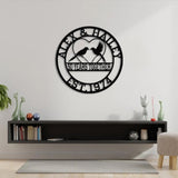 Personalized 50th Wedding Anniversary Lovebirds Metal Wall Art, Custom Milestone Gift for Parents, Husband, Wife, Wedding Celebration Gift