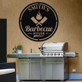 Personalized Metal Barbecue Wall Sign, Custom Grill Sign for Outdoors, Large BBQ Sign, Barbecue Wall Art Decor, Perfect Custom Gift