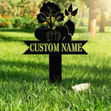 Personalized Custom Vegetables Garden Stake, Metal Garden Sign with Stake, Unique Garden Sign, Perfect Gift for Gardener, Outdoor Garden