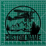 Personalized Airplane Hangar Metal Sign, Custom Pilot Decor for Aviation Enthusiasts, Aircraft Wall Art, LED Hangar Sign, Aviation Gift