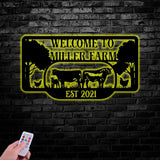 Custom Metal Farm Sign, Personalized Farm Name Sign, Large Ranch Metal Sign, Farmhouse Christmas Decor, Farmville Wall Art