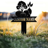 Personalized Custom Vegetables Garden Stake, Metal Garden Sign with Stake, Unique Garden Sign, Perfect Gift for Gardener, Outdoor Garden