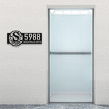 Personalized Metal Address Sign, Custom Metal House Number Sign, Front Door Wall Hanger Signs, Metal Street Address Plaque Outdoor Wall Art,