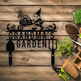 Custom Garden Gnome Metal Sign Stake, Personalized Garden Stake, Garden Gnome, Outdoor Patio, Garden Art Decor, Metal Yard Art, Gnome sign