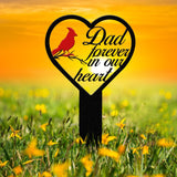 Personalized Cardinal Memorial Plaque Stake, Memorial Gifts for Loss of Mother, Memorial Sign, In Loving Memory Gift, Gift Loss Of Family
