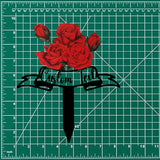 Personalized Rose Memorial Plaque Stake, Memorial Gifts for Loss of Mother, Memorial Sign, In Loving Memory Gift, Gift Loss Of Family