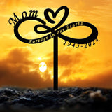 Personalized Infinite Love Memorial Plaque Stake, Memorial Gifts for Loss of Mother, Memorial Sign, In Loving Memory Gift, Loss Of Family