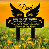 Personalized Angel Wing Memorial Plaque Stake, Memorial Gifts for Loss of Mother, Memorial Sign, In Loving Memory Gift, Gift Loss Of Father