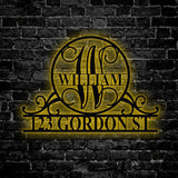 Personalized Metal Address Sign, Custom Metal House Number Sign, Metal Street Address Plaque Outdoor Wall Art, Front Door Wall Hanger Signs