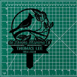 Custom Cardinal Memorial Stake Metal, Cardinal Garden Stakes, Cardinals Appear, Grave Marker, Remembrance Stake, Garden Decor, Outdoor Sign