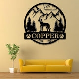 Rhodesian Ridgeback Metal Sign, Custom Dog Name Sign, Dog Memorial Gift, Rhodesian Ridgeback Wall Decor, Dog Lovers Wall Art, Pet Lover Gift