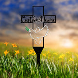 Personalized Pigeon Memorial Plaque Stake, Memorial Gifts for Loss of Mother, Memorial Sign, In Loving Memory Gift, Gift Loss Of Father