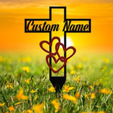 Personalized Heart Memorial Plaque Stake, Memorial Gifts for Loss of Mother, Memorial Sign, In Loving Memory Gift, Gift Loss Of Father, Mom